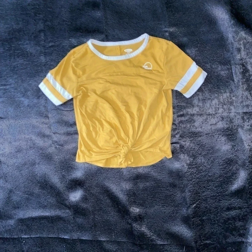 Girls Yellow and White Old Navy Top